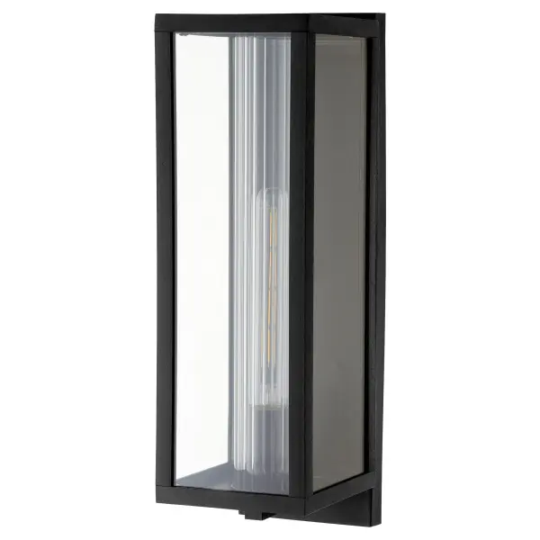 Parks 19" Outdoor Wall Lantern in Noir - Image 1