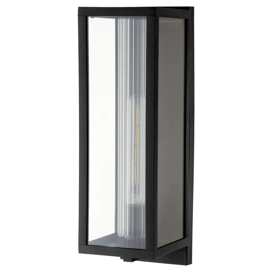 Parks 19" Outdoor Wall Lantern in Noir - Image 1