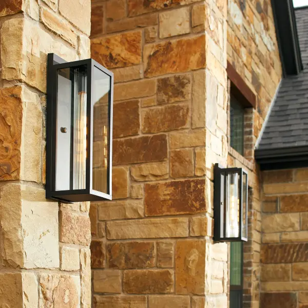 Parks 19" Outdoor Wall Lantern in Noir - Image 3