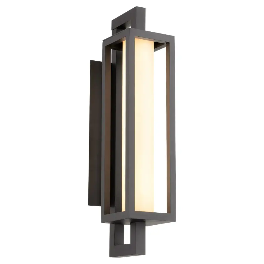 Parlor 22" LED Outdoor Lantern in Textured Black - Image 2