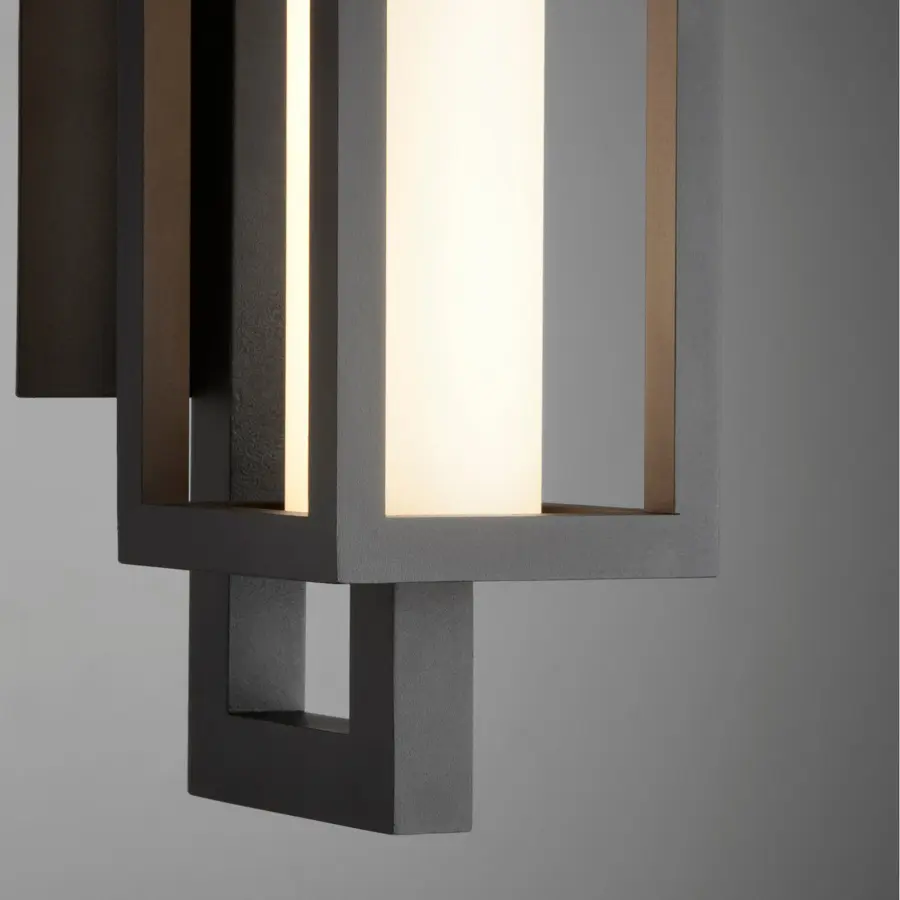 Parlor 22" LED Outdoor Lantern in Textured Black - Image 3