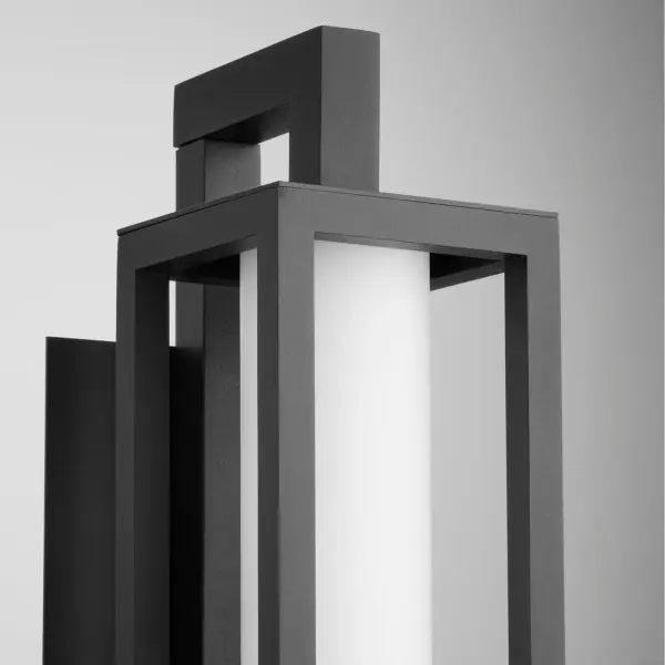 Parlor 22" LED Outdoor Lantern in Textured Black - Image 4