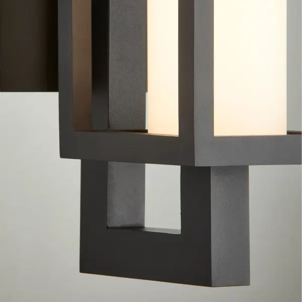 Parlor 28" LED Outdoor Lantern in Textured Black - Image 3