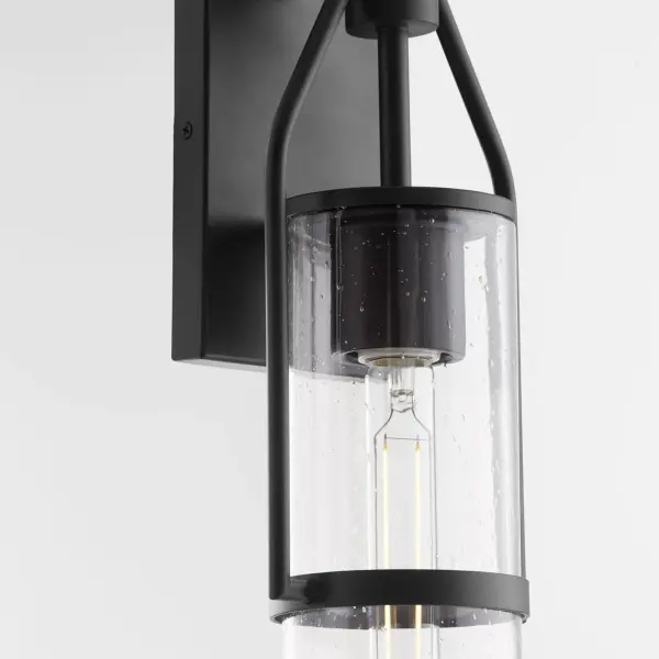 Townshend 16" Outdoor Lantern in Textured Black - Image 3