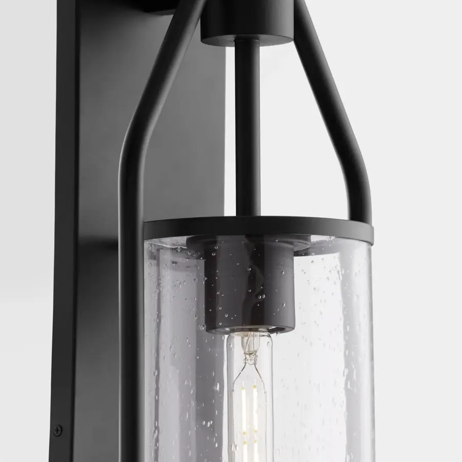 Townshend 24" Outdoor Lantern in Textured Black - Image 3