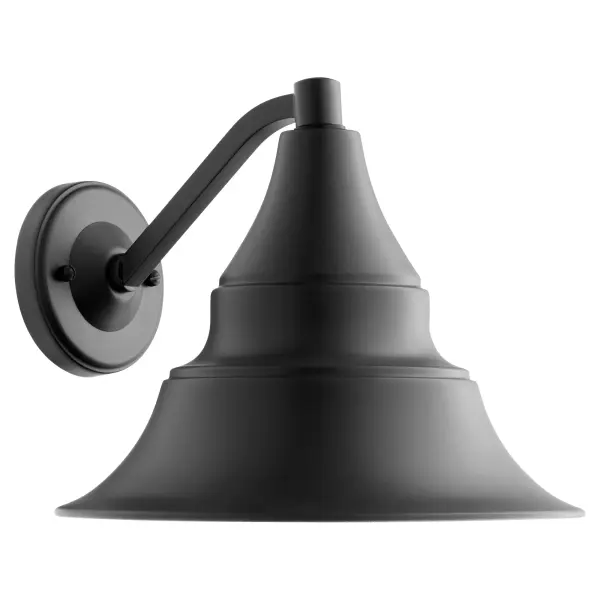 The Sombra lantern combines traditional styling with modern durability. Its charming bell-shaped hood and matte black finish create a welcoming ambiance for entryways and outdoor living spaces.