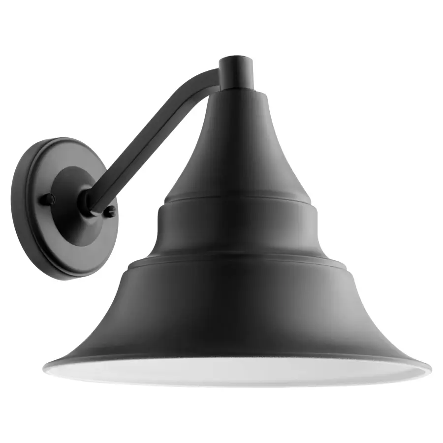 Sombra 11" Outdoor Lantern in Matte Black - Image 2