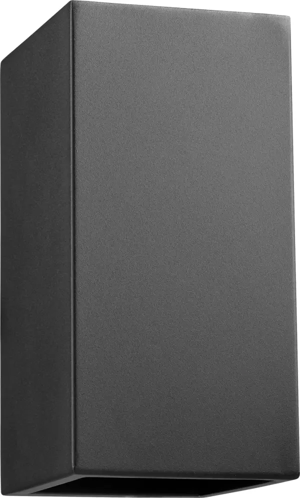 The Ion outdoor wall light delivers a futuristic geometric aesthetic with efficient illumination. Its compact 10-inch cube design and black finish create a sophisticated modern look perfect for covered patios and entryways.