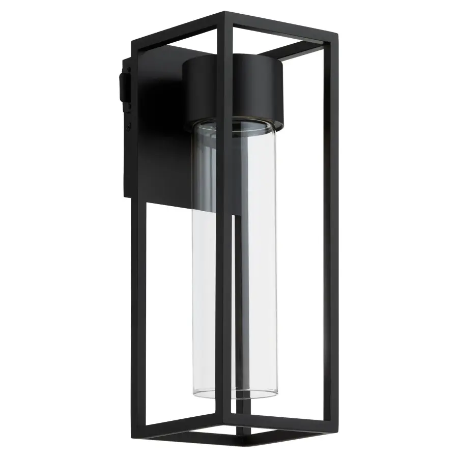Delgado 14" LED Outdoor Lantern in Matte Black - Image 1