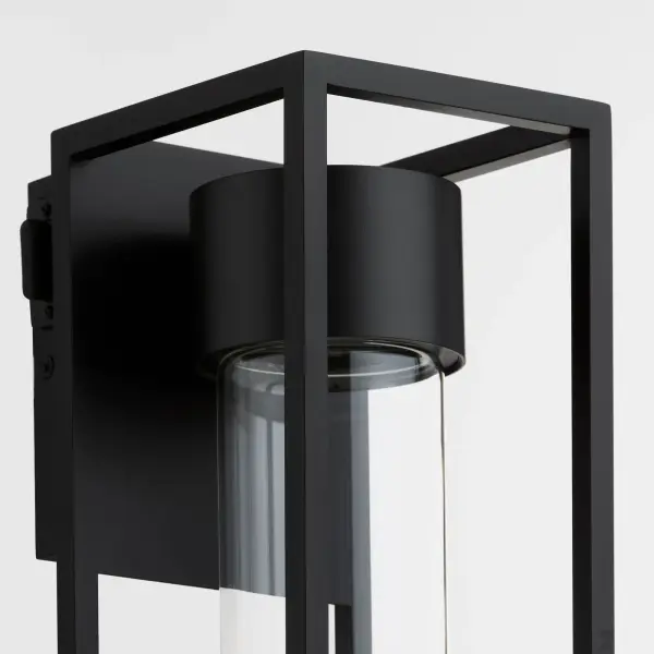 Delgado 14" LED Outdoor Lantern in Matte Black - Image 3