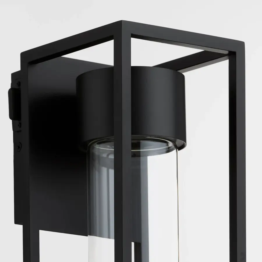 Delgado 14" LED Outdoor Lantern in Matte Black - Image 3
