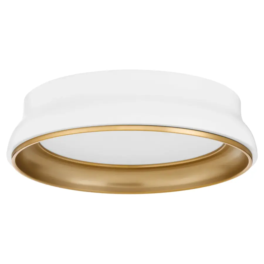Sophisticated Two-Tone Shade with Luxurious Brass Interior - Image 1