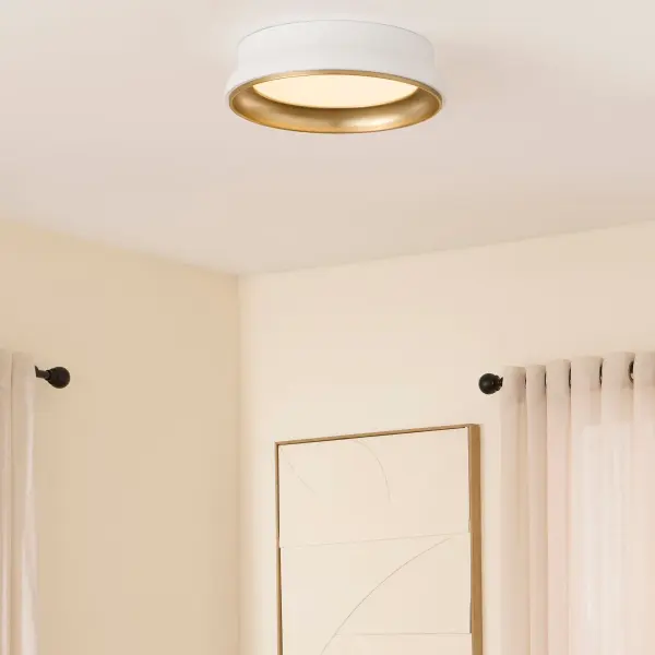 Sophisticated Two-Tone Shade with Luxurious Brass Interior - Image 5