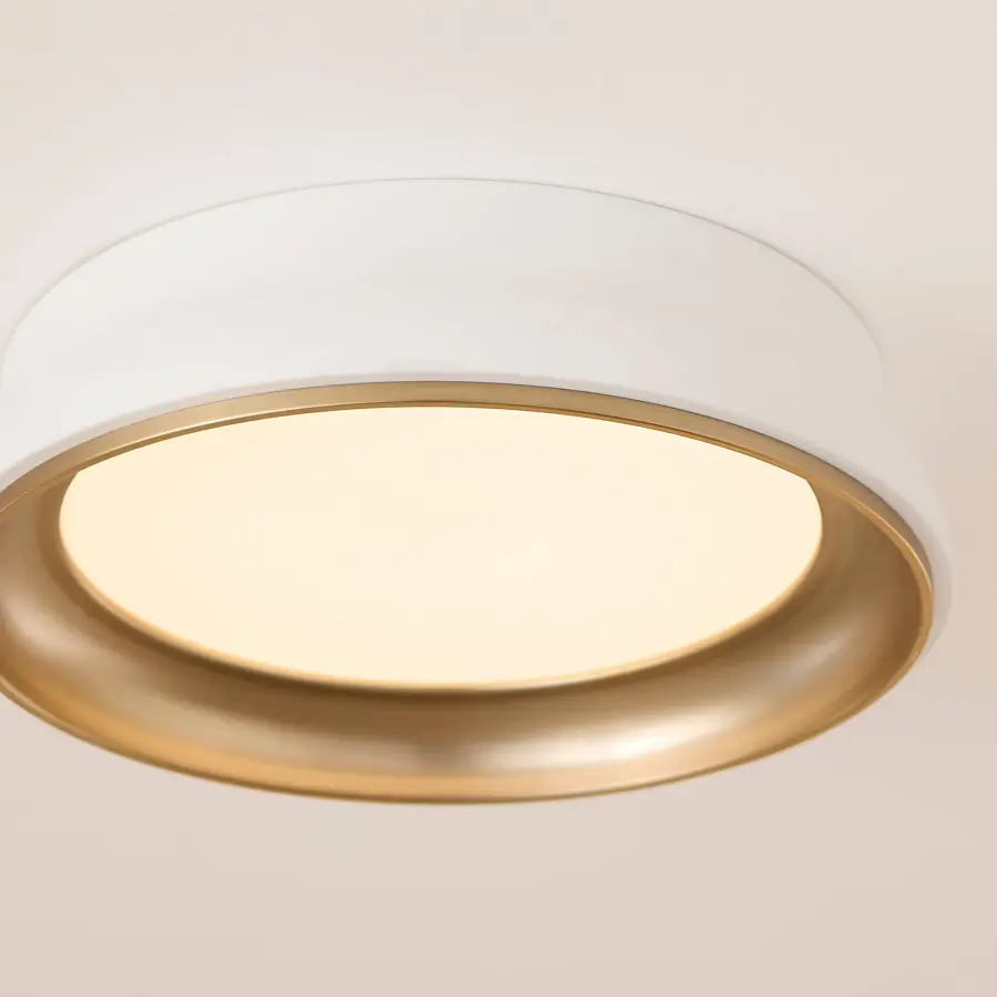 Sophisticated Two-Tone Shade with Luxurious Brass Interior - Image 6