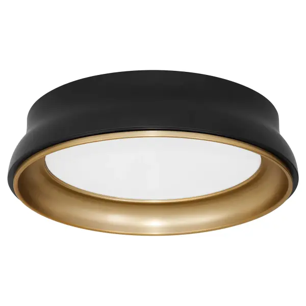 Sophisticated Two-Tone Shade with Luxurious Brass Interior - Image 1