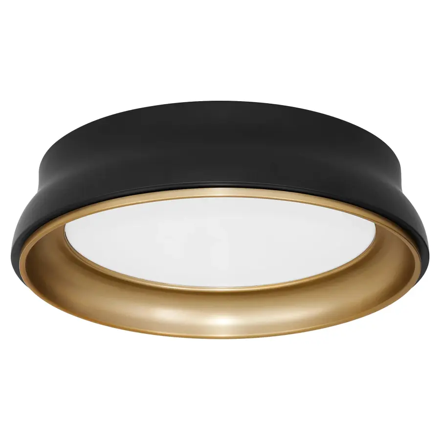 Sophisticated Two-Tone Shade with Luxurious Brass Interior - Image 1