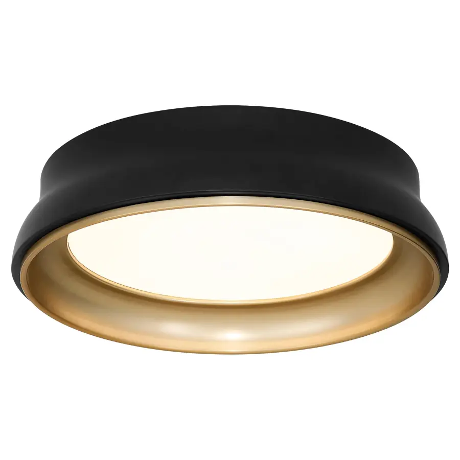 Sophisticated Two-Tone Shade with Luxurious Brass Interior - Image 2