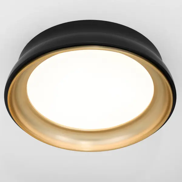 Sophisticated Two-Tone Shade with Luxurious Brass Interior - Image 4