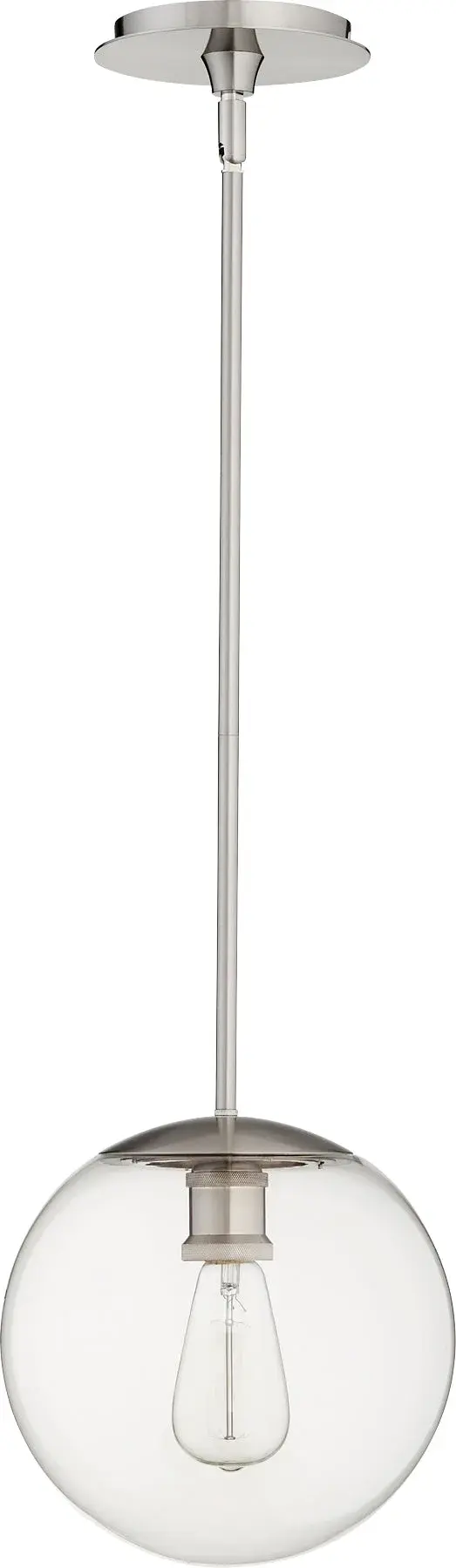 Satin Nickel Transitional Globe Pendant
