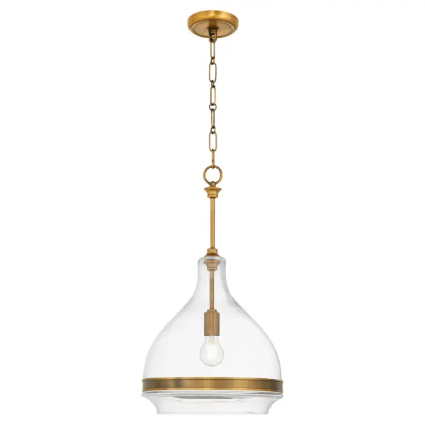 Tilbrook 14" Pendant in Brushed Brass - Image 2