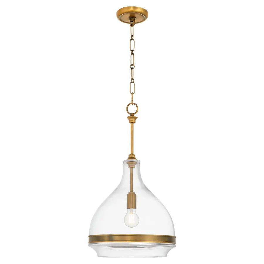 Tilbrook 14" Pendant in Brushed Brass - Image 2