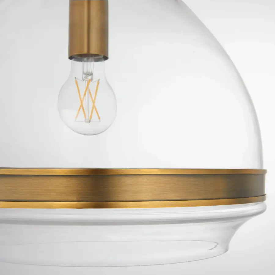 Tilbrook 14" Pendant in Brushed Brass - Image 5