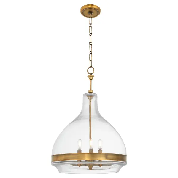 Tilbrook 18" 3-Light Pendant in Brushed Brass - Image 2
