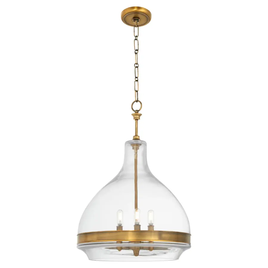 Tilbrook 18" 3-Light Pendant in Brushed Brass - Image 2