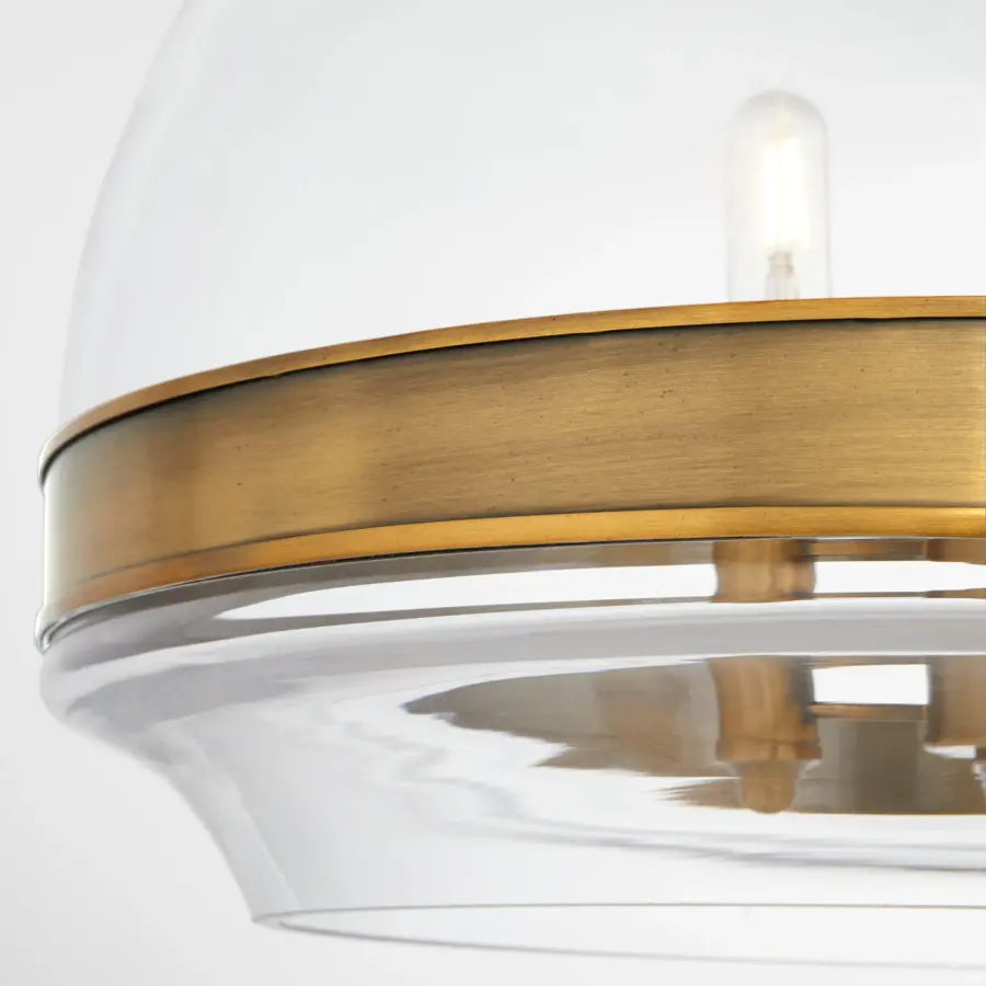 Tilbrook 18" 3-Light Pendant in Brushed Brass - Image 4