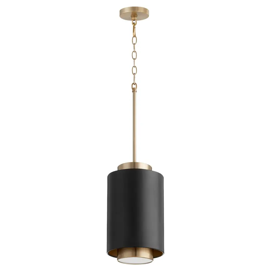 Black Soft Contemporary Pendant - Image 1