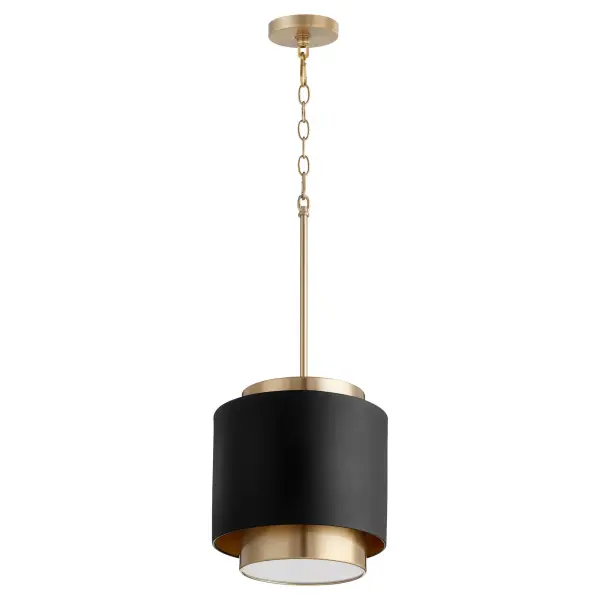 Black Soft Contemporary Pendant - Image 1