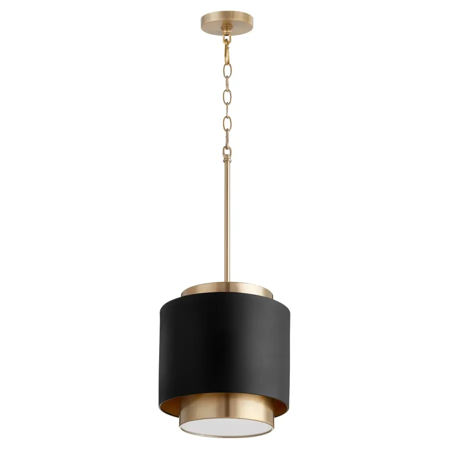 Black Soft Contemporary Pendant - Image 1