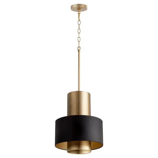 Black Soft Contemporary Pendant - Image 1