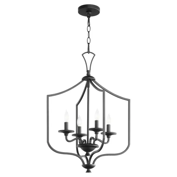 Maryse 4-Light Entry Pendant in Matte Black - Image 2
