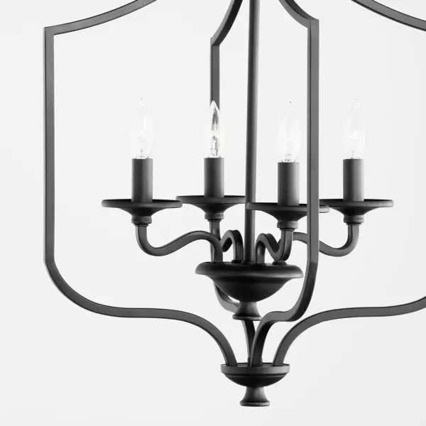 Maryse 4-Light Entry Pendant in Matte Black - Image 3