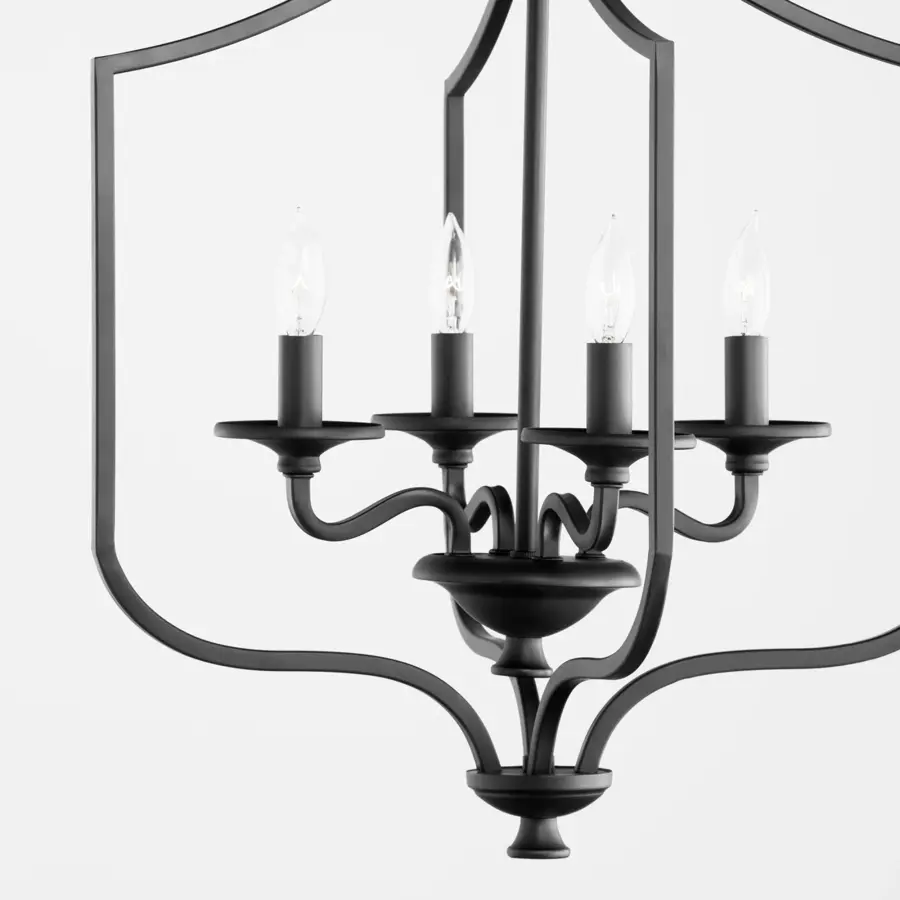 Maryse 4-Light Entry Pendant in Matte Black - Image 3
