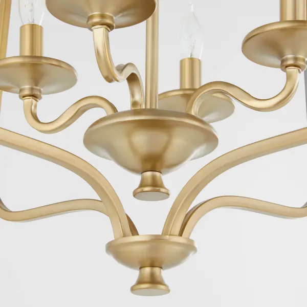 Maryse 4-Light Entry Pendant in Aged Brass - Image 4