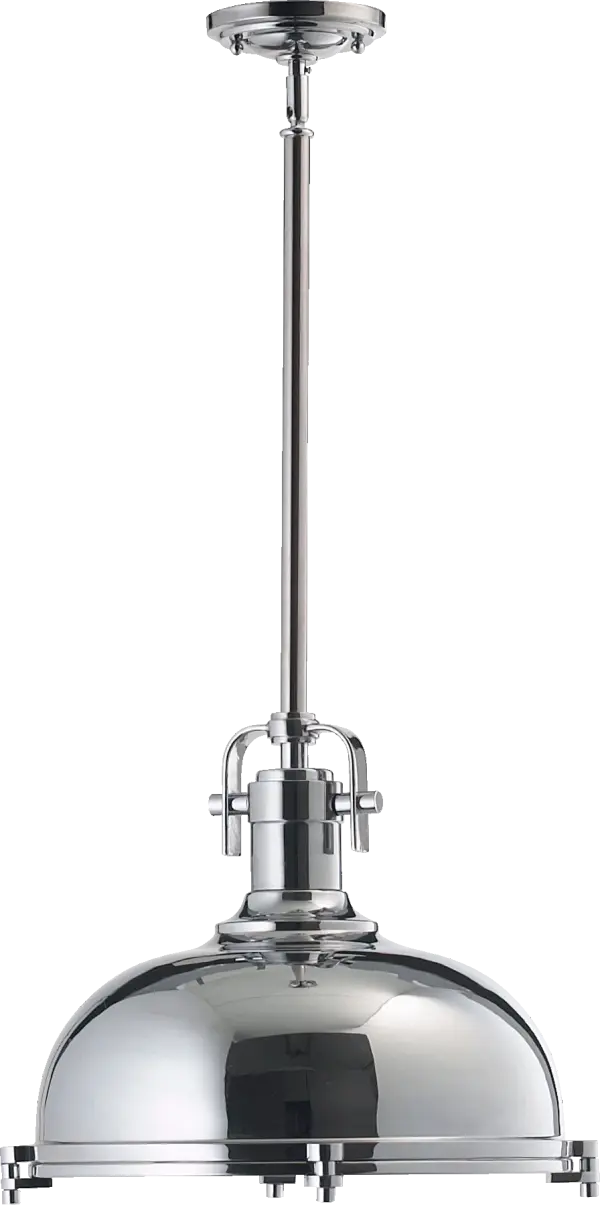 Chrome Transitional Dome Pendant - Image 2