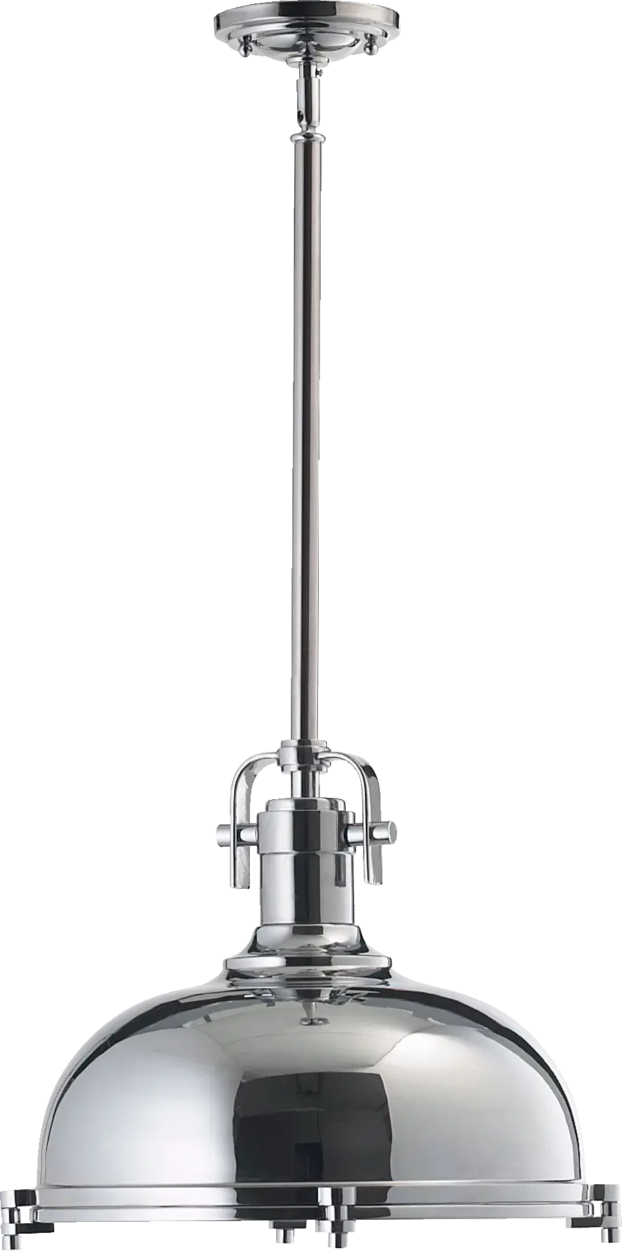 Chrome Transitional Dome Pendant - Image 2