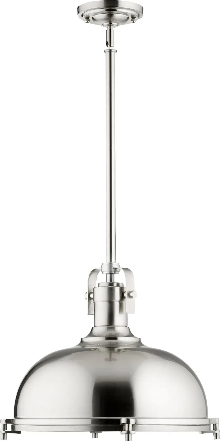 Satin Nickel Transitional Dome Pendant