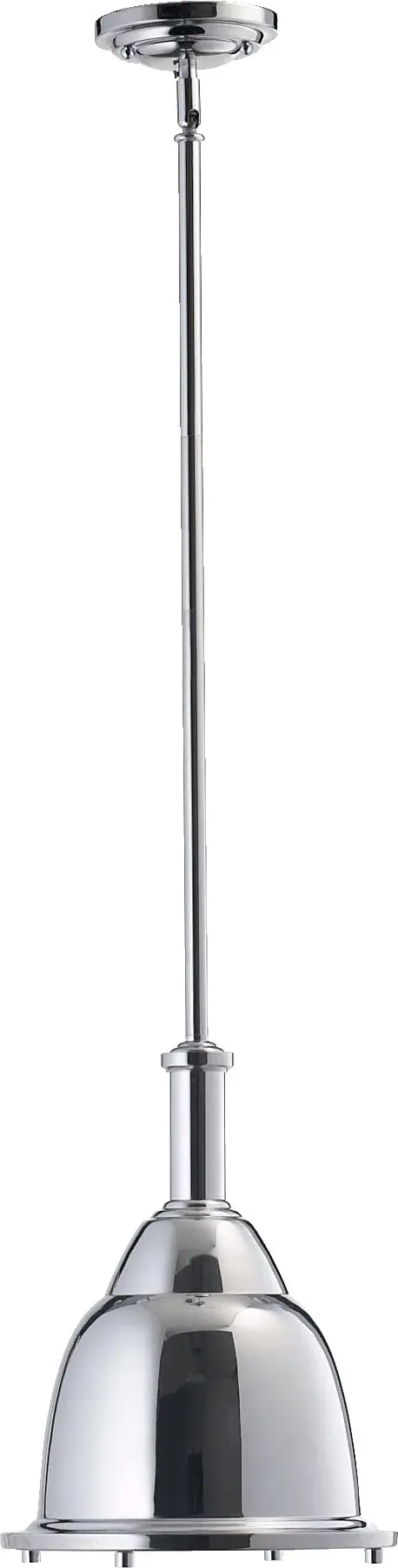 10.5" Step Dome Pendant in Chrome