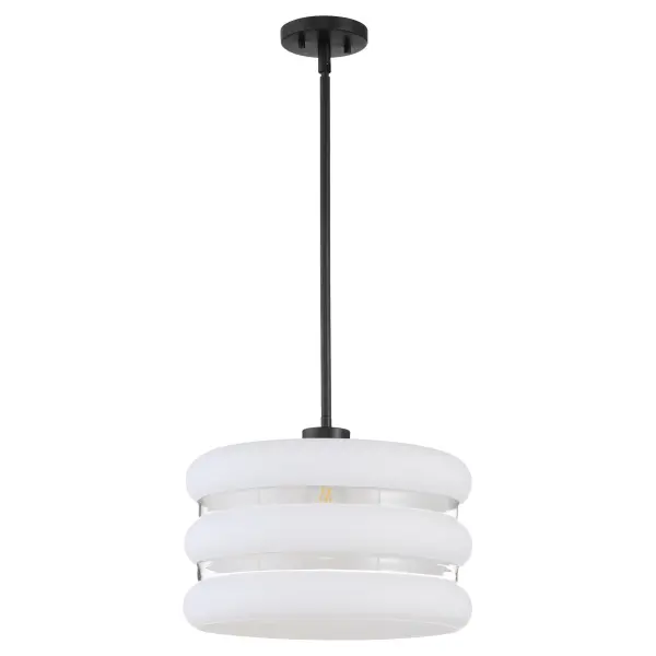 Gillis 16" Pendant in Matte Black - Image 1