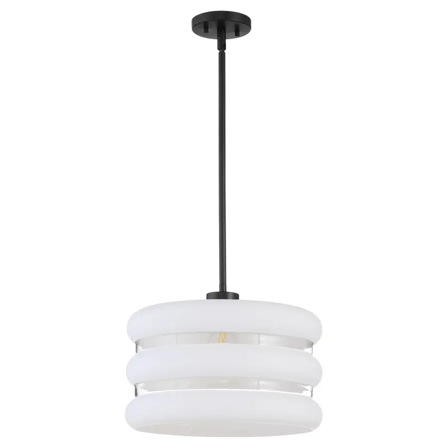 Gillis 16" Pendant in Matte Black - Image 1