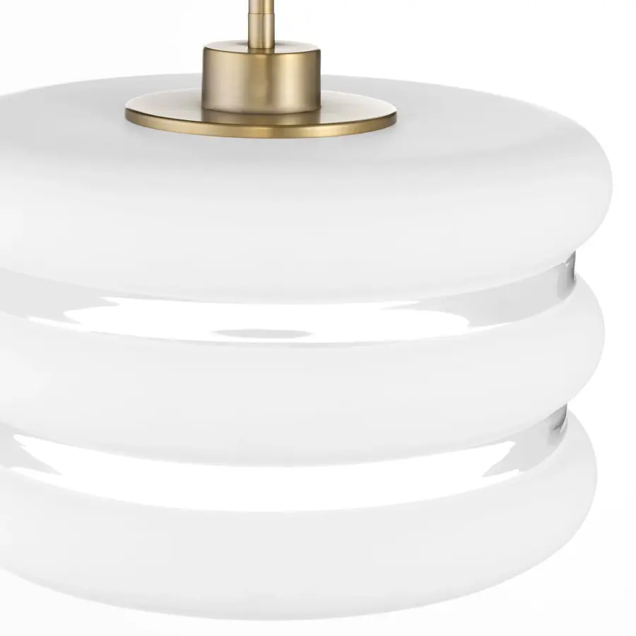 Gillis 16" Pendant in Aged Brass - Image 4