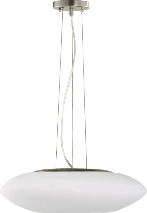 Cloud Satin Nickel Modern Pendant