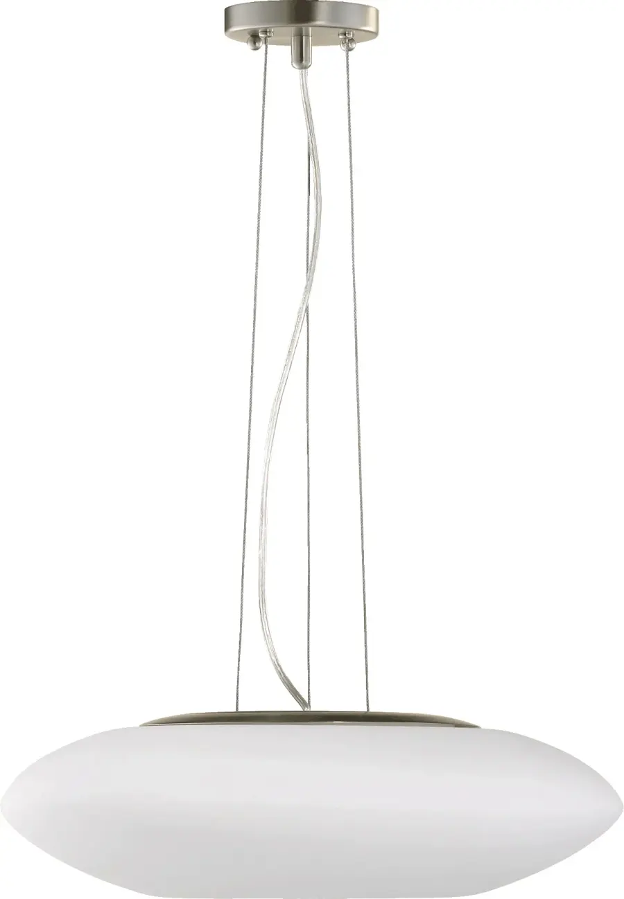 Cloud Satin Nickel Modern Pendant