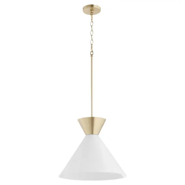 Beldar Opal Pendant in Aged Brass - Image 1