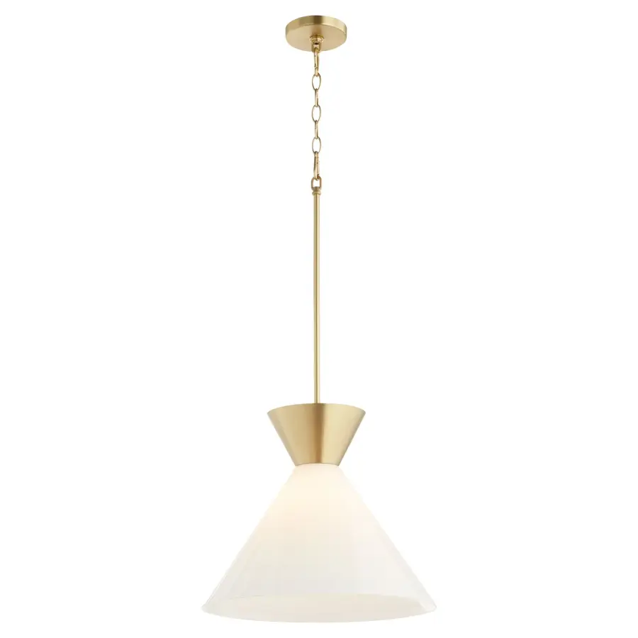 Beldar Opal Pendant in Aged Brass - Image 2