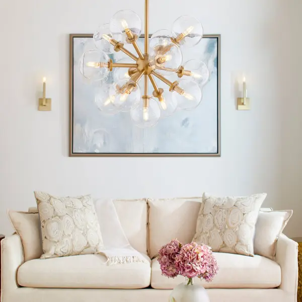 ROVI 13-Light Pendant in Aged Brass - Image 6