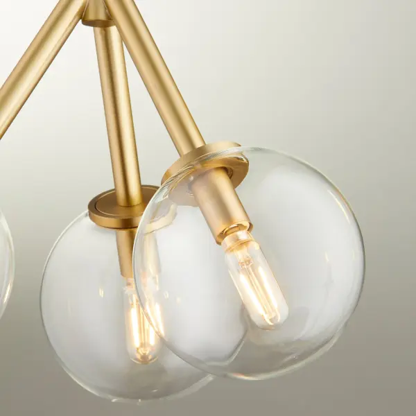 Rovi 3-Light Pendant in Aged Brass - Image 4